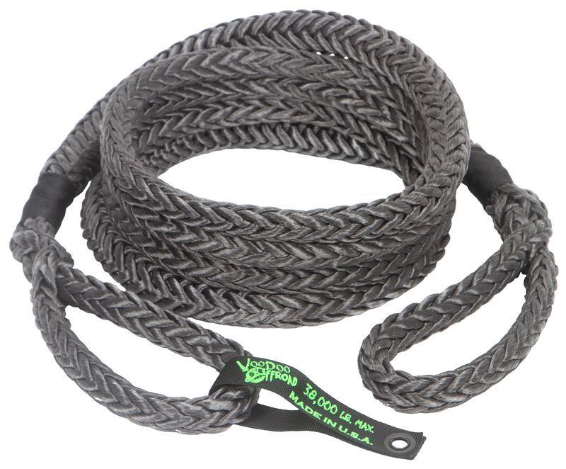 VooDoo Offroad 1300027 7/8" x 30' Black Synthetic Recovery Rope with Bag