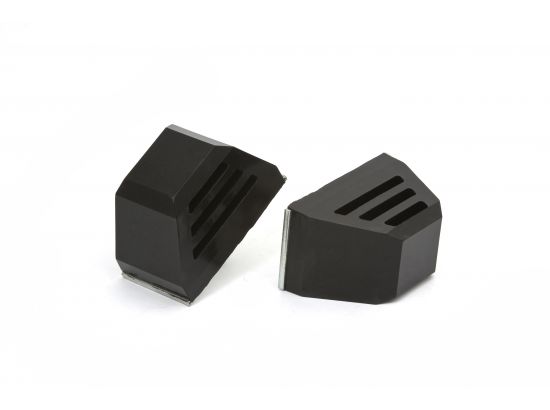 Wide Single Stud Competition Style Bump Stop 3" Tall 4.5" Long 2.5" Pair