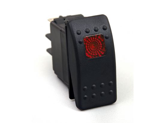 Rocker Switch (Red Light 20 AMP Single Pole )