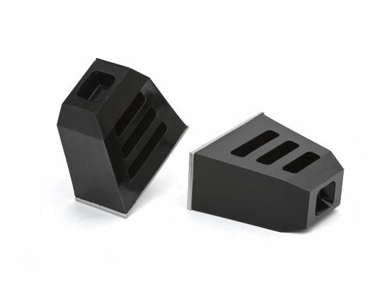Wide Single Stud Competition Style Bump Stop 4.5" Tall 4.5" Long 2.5" Pair