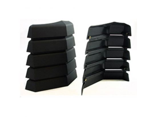 87-06 Jeep Wrangler YJ and TJ Wrangler Hood Vents Black Pair (KJ71042BK)