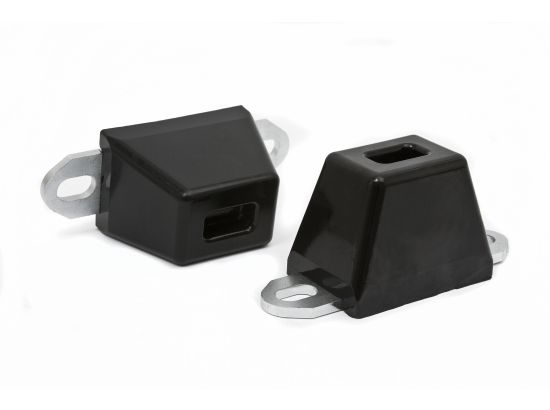 Wide Slotted Bump Stop with Mounting Plate 2.25" Tall x 3" Long x 2" Pair