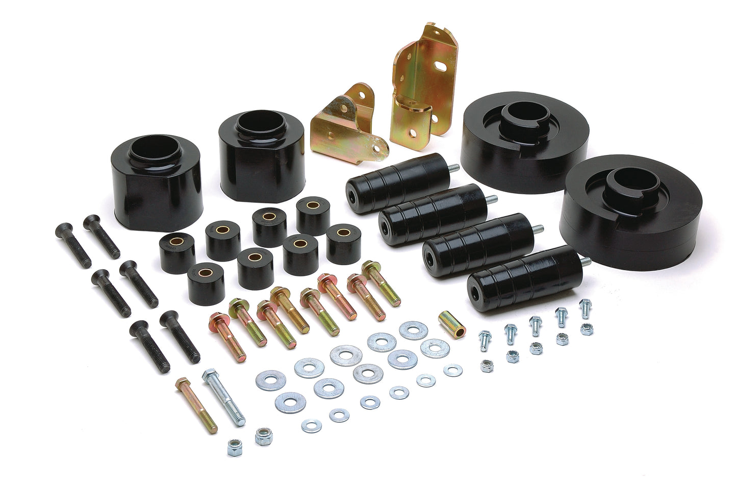 Jeep Wrangler TJ 3" Front and Rear Suspension Lift Kit (Includes Progressive Helix Coil Spacers/ Screw in Bump Stops/ Track bar brackets.