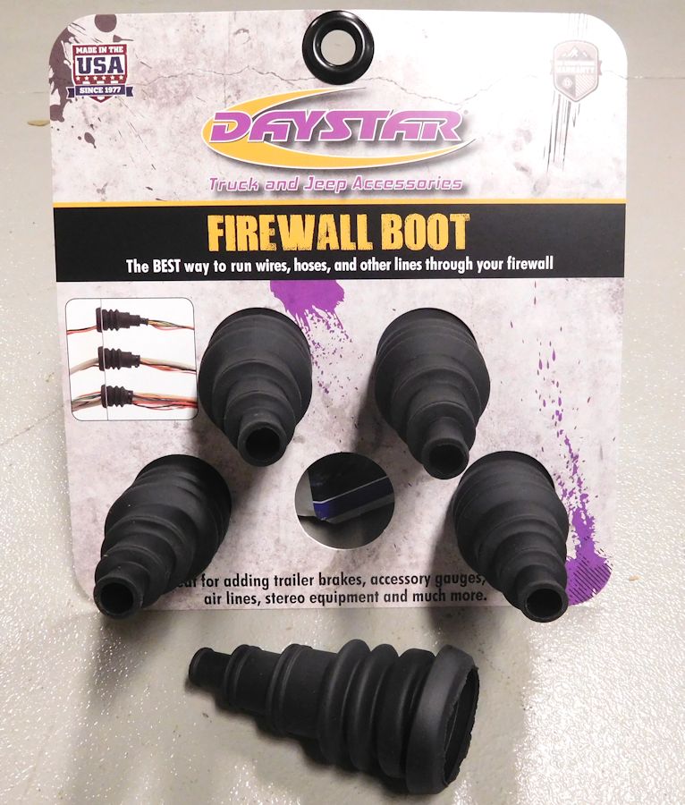 Firewall Boot 3/8" to 1" Diameter - 5 Pack