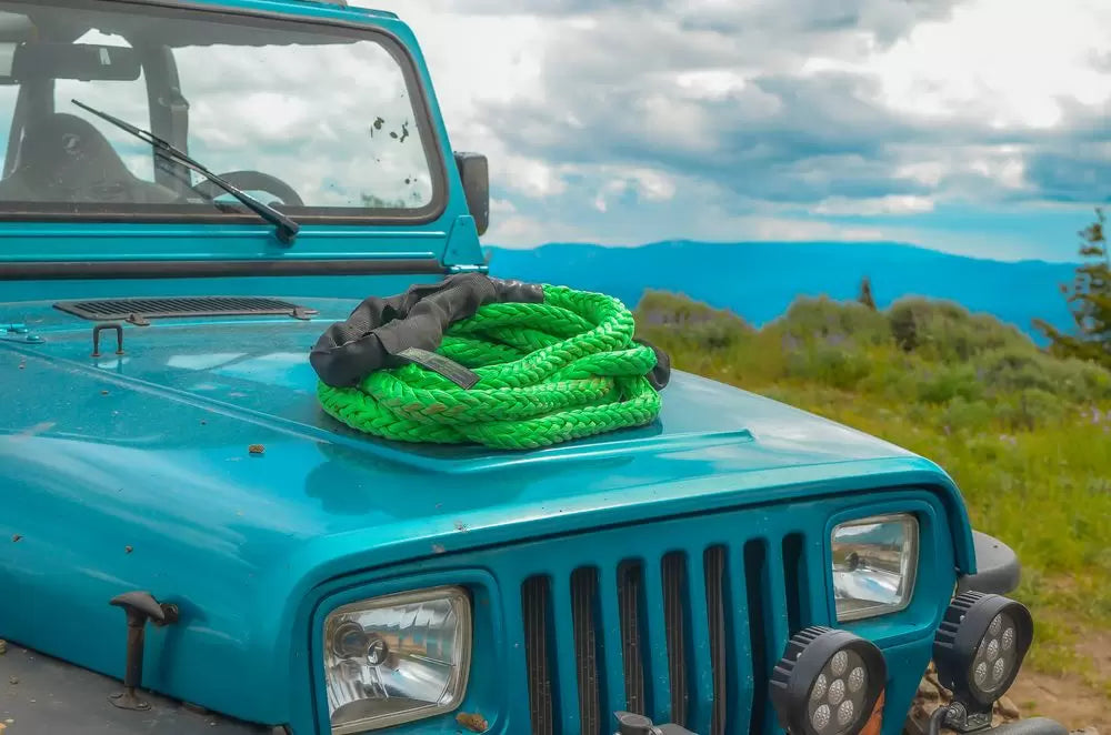 7/8 inch x 20 foot Green Recovery Rope by VooDoo Offroad 1300001A
