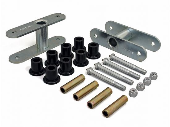 GM Truck 1.5" Front Lift Shackle with Bushing, Sleeves and Bolts (Greasable)