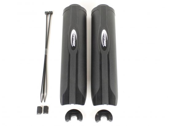 2.0 Monotube Shock Guard Black with Zip Tie - Pair