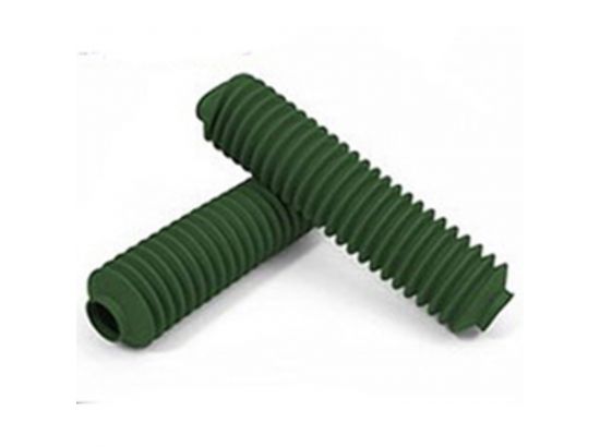 Full Size Shock Boot Green with Zip Tie - Pair