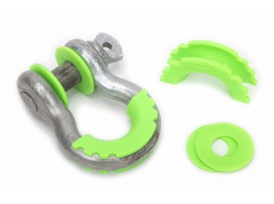 D-Ring Isolator and Washers Fluorescent Green