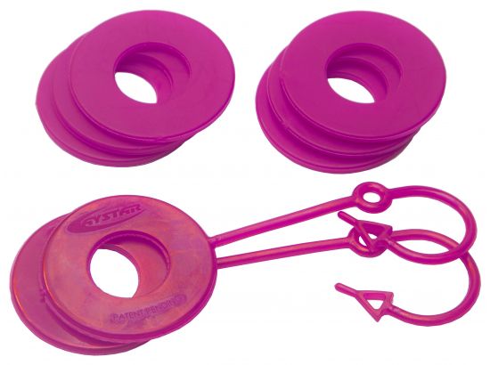 D-Ring Locking Isolator with Lock Washer Kit Fluorescent Pink