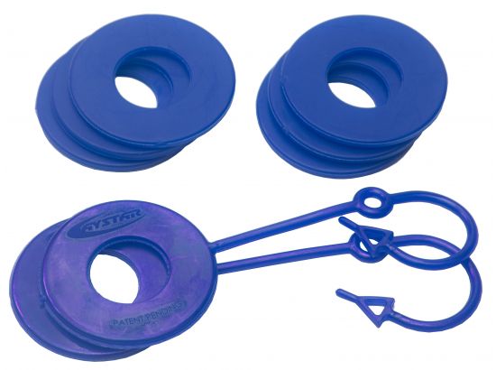 D-Ring Locking Isolator with Lock Washer Kit Blue